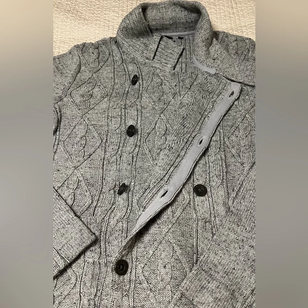 Vintage GUESS Double breasted cable sweater - Picture 6 of 15